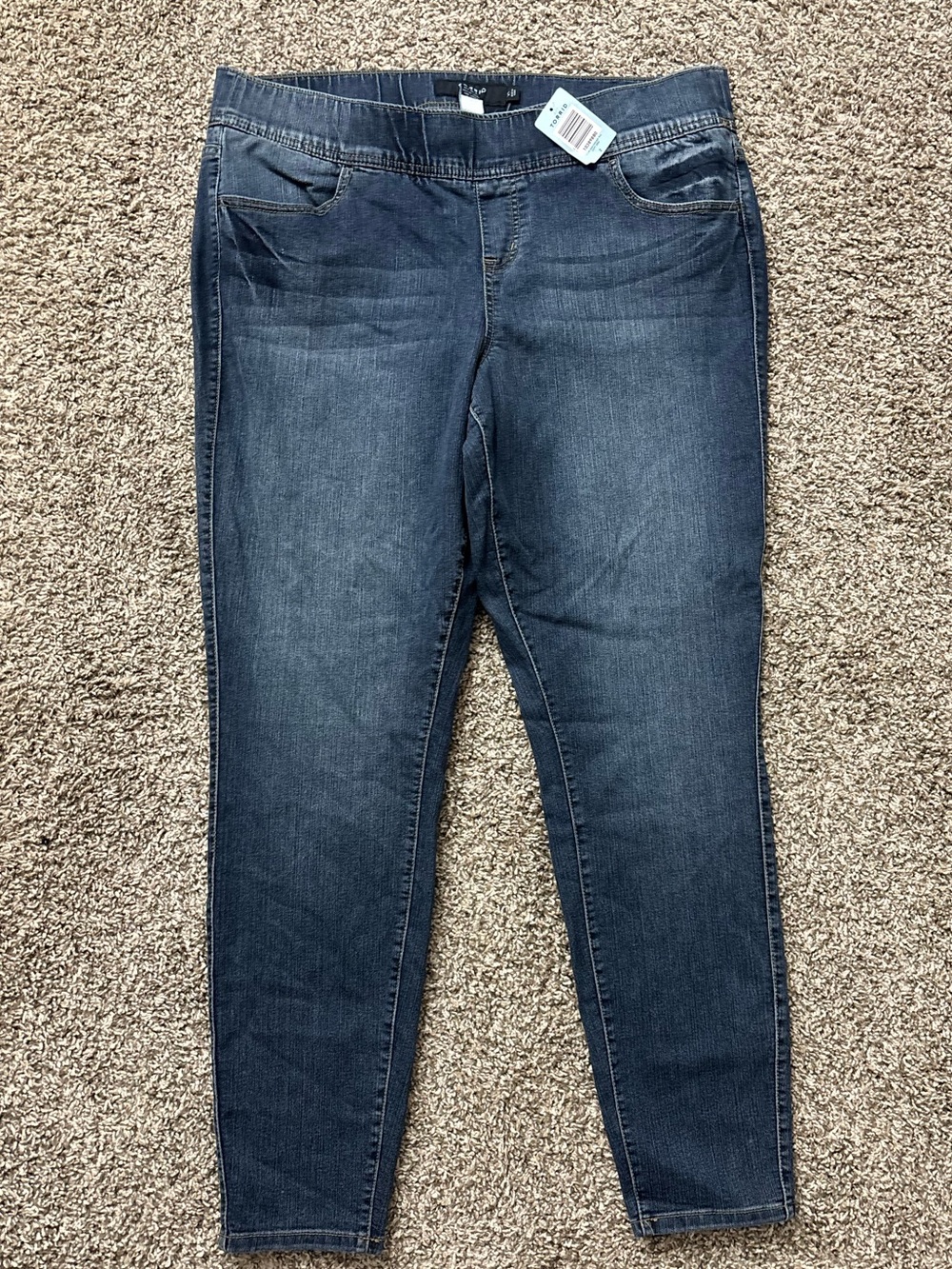 torrid Stretchy pull on Dark Blue Stretch Jeggings Denim Jeans 2X 18-20 NWT
